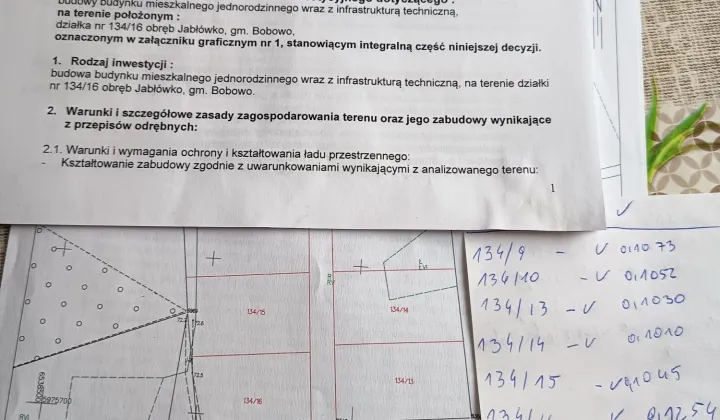 Działka budowlana Jabłówko