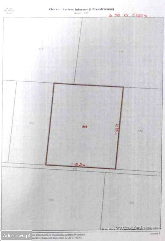 Działka budowlana Kłecko, ul. Spacerowa. Zdjęcie 2