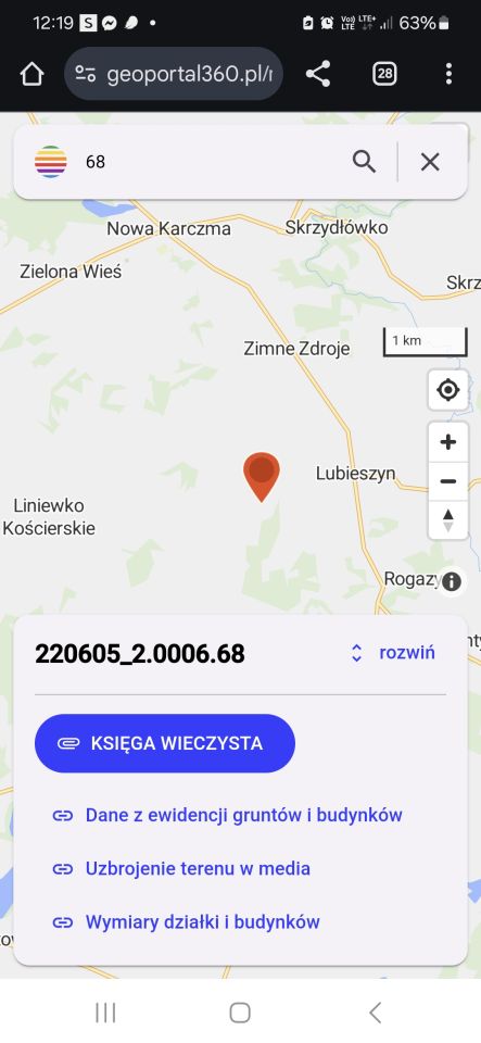 Działka rolna Lubieszyn