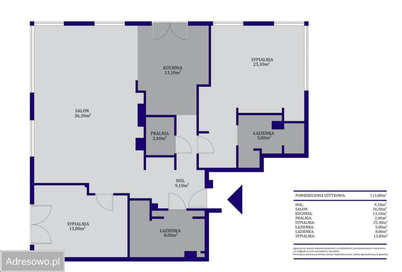 Mieszkanie 3-pokojowe Warszawa Mokotów, ul. Leszczyny. Zdjęcie 17