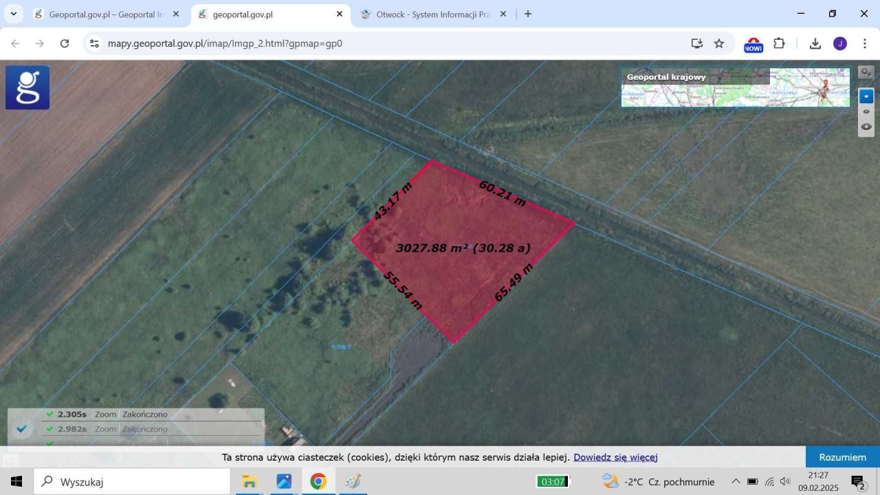 Działka budowlana Sobienie Biskupie. Zdjęcie 2