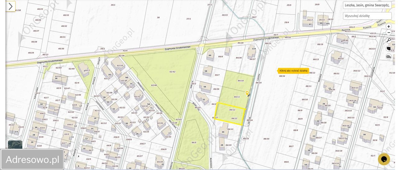 Działka budowlana Jasin, ul. Leszka. Zdjęcie 3