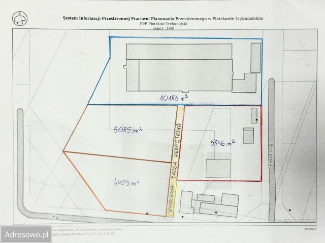 Działka inwestycyjna Piotrków Trybunalski. Zdjęcie 1