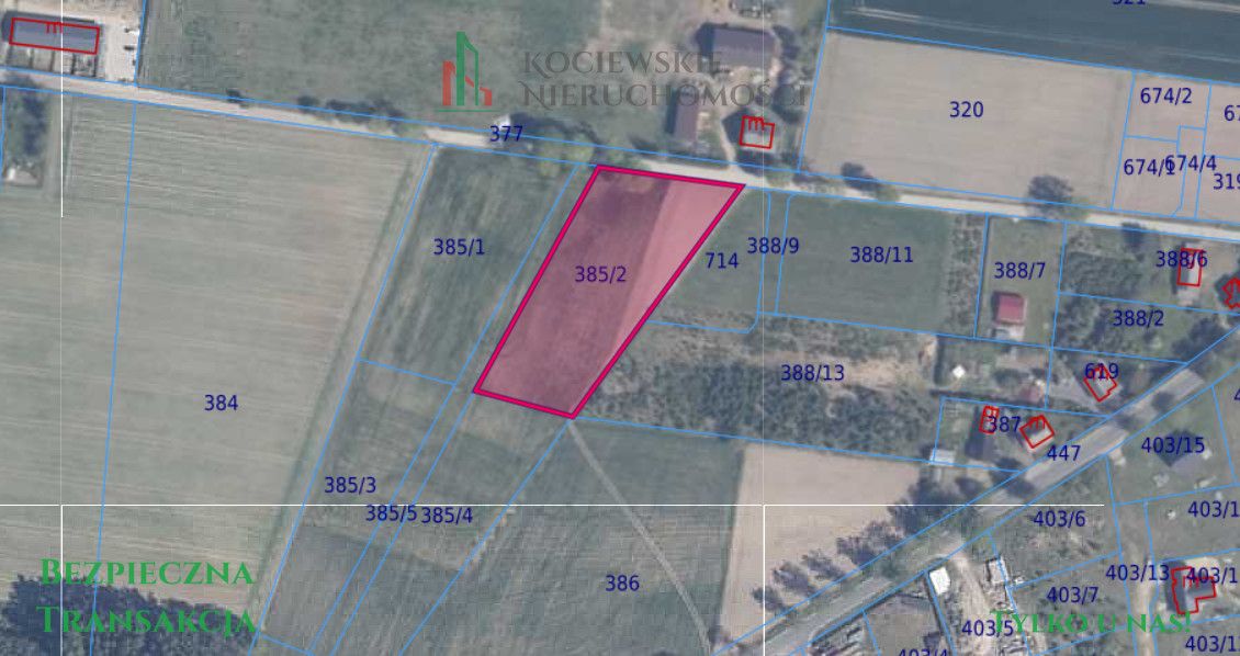 Działka budowlana Borzechowo, ul. Leśna. Zdjęcie 2