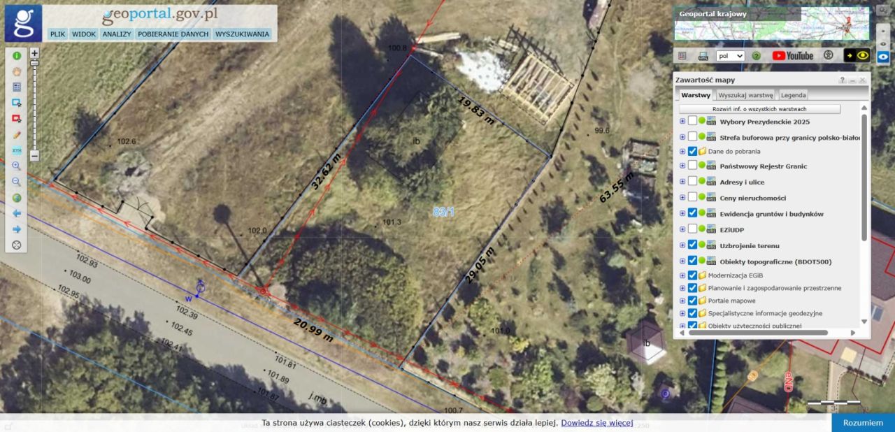 Działka budowlana Przybyłów