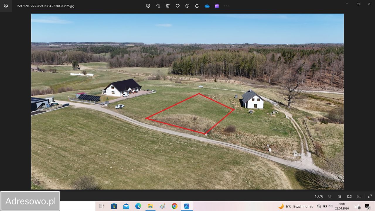 Działka budowlana Prokowo Prokowskie Chrósty, ul. Dębowa. Zdjęcie 1