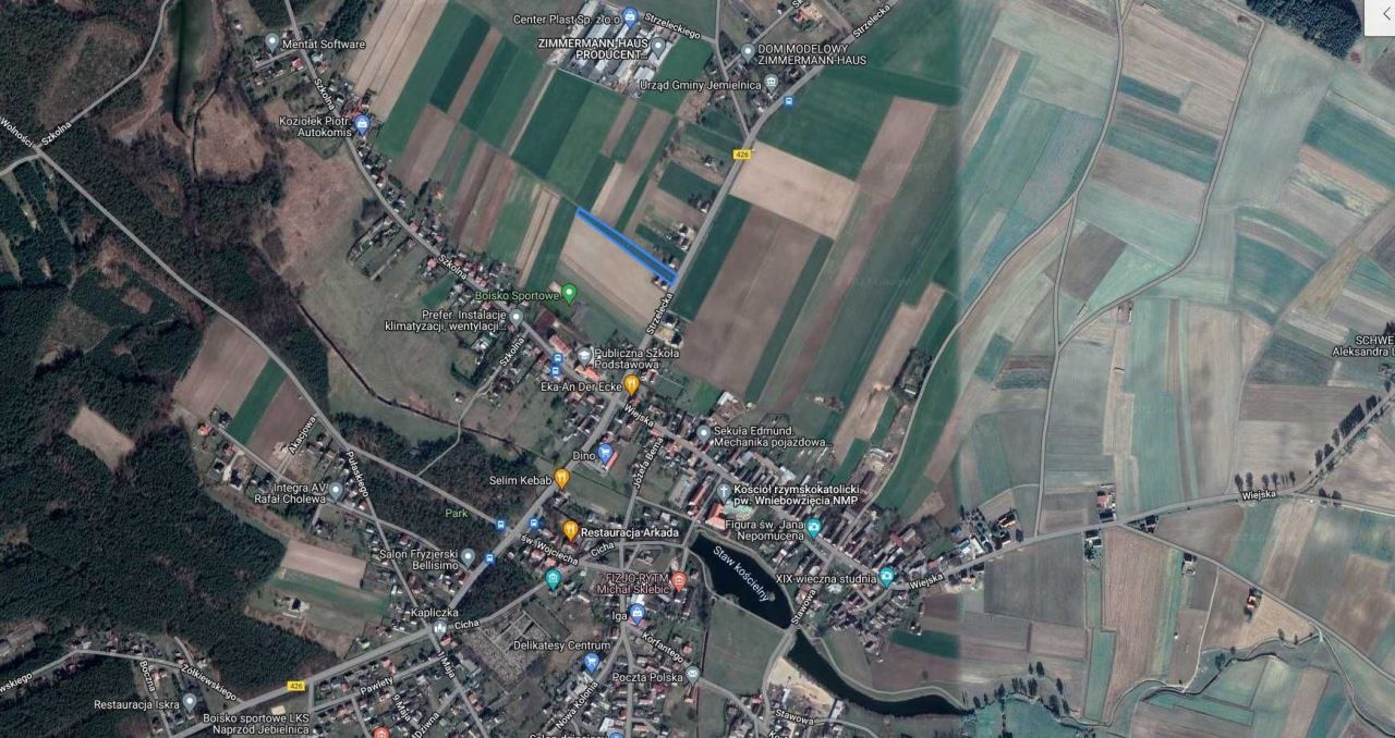 Działka rolno-budowlana Jemielnica, ul. Strzelecka. Zdjęcie 5