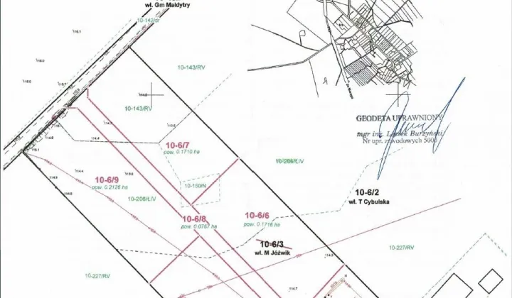 Działka budowlana Sambród