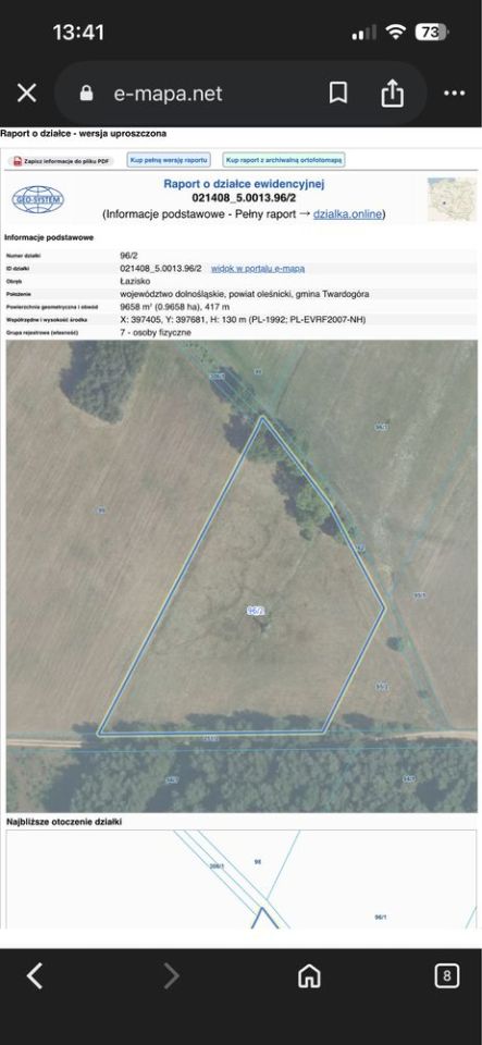 Działka rolna Łazisko. Zdjęcie 6