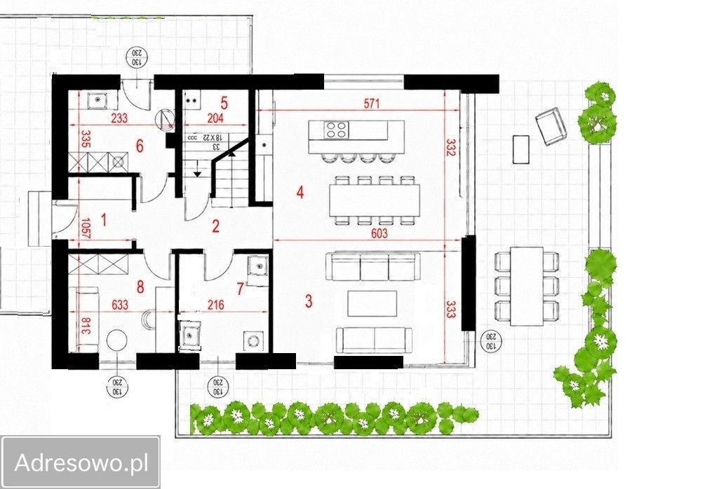dom wolnostojący, 4 pokoje Sokolniki-Parcela, ul. Makowa. Zdjęcie 18