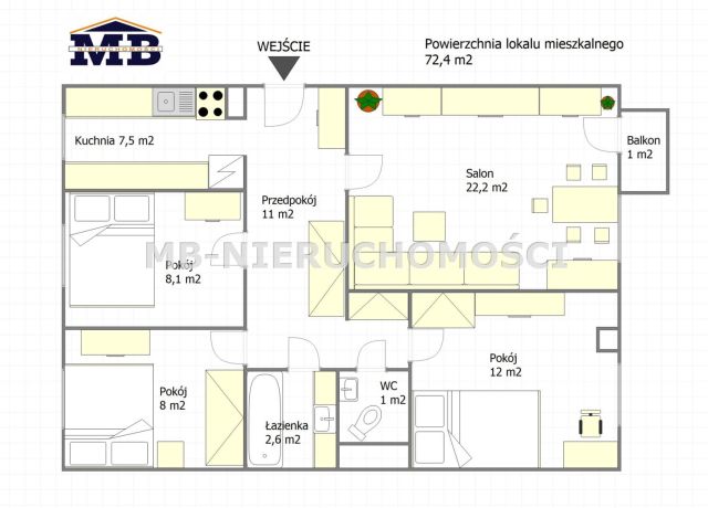 Mieszkanie 4-pokojowe Olsztyn Pieczewo, ul. Bolesława Jeziołowicza. Zdjęcie 16