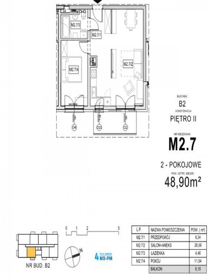 Mieszkanie 2-pokojowe Poznań Nowe Miasto, ul. abp. Walentego Dymka. Zdjęcie 8