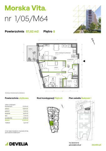 Mieszkanie 3-pokojowe Gdynia Leszczynki, ul. Działdowska. Zdjęcie 7