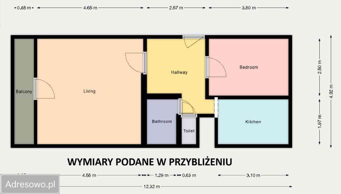 Mieszkanie 2-pokojowe Szczecin Bukowe, ul. Fioletowa. Zdjęcie 13