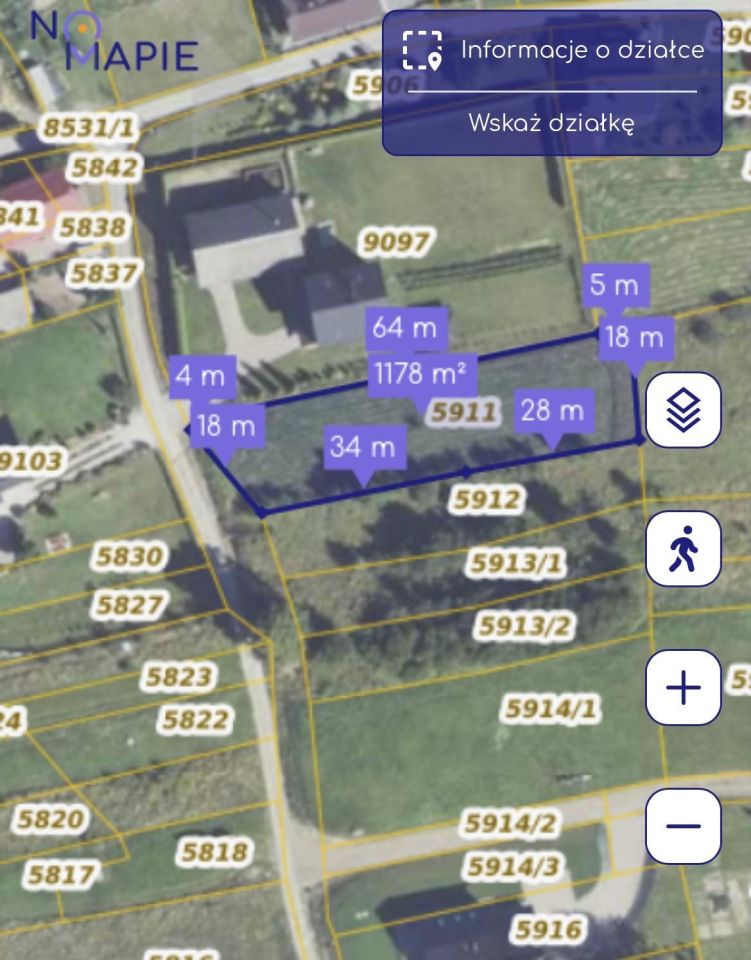 Działka budowlana Bieńkówka U Stachury. Zdjęcie 7