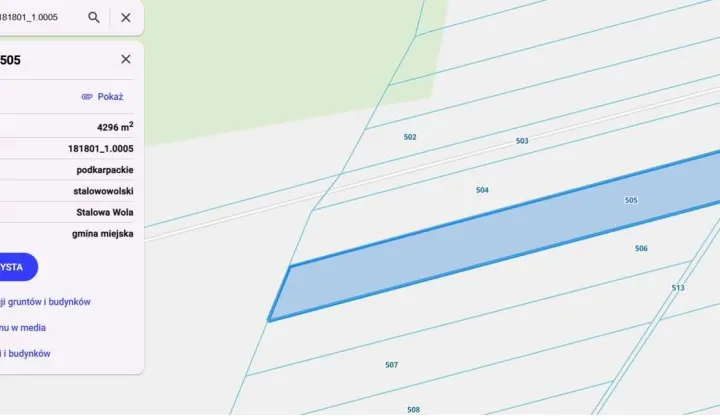 Działka inwestycyjna Stalowa Wola