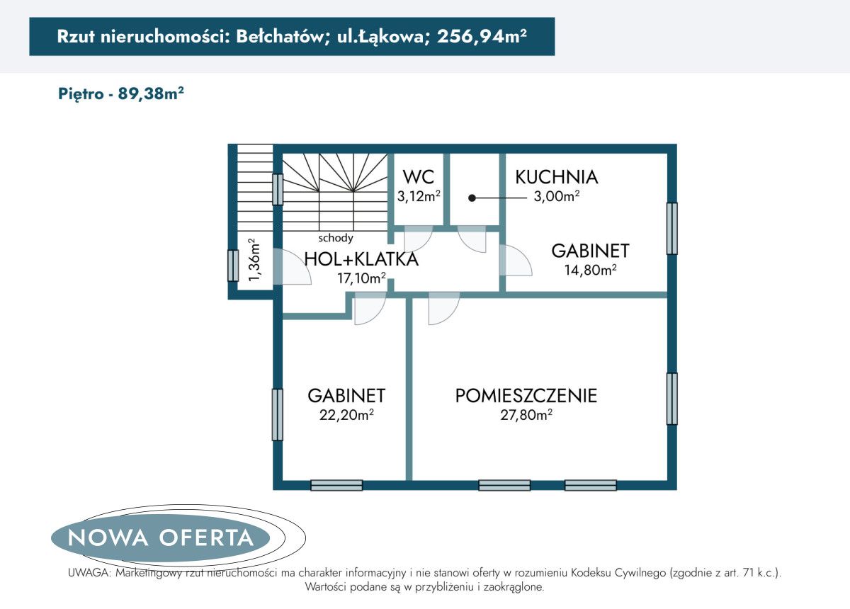 dom wolnostojący, 7 pokoi Bełchatów, os. Łąkowa. Zdjęcie 28