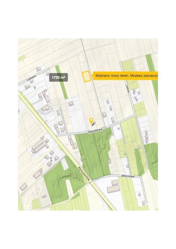 Działka budowlana Urzędów, ul. Brzozowa