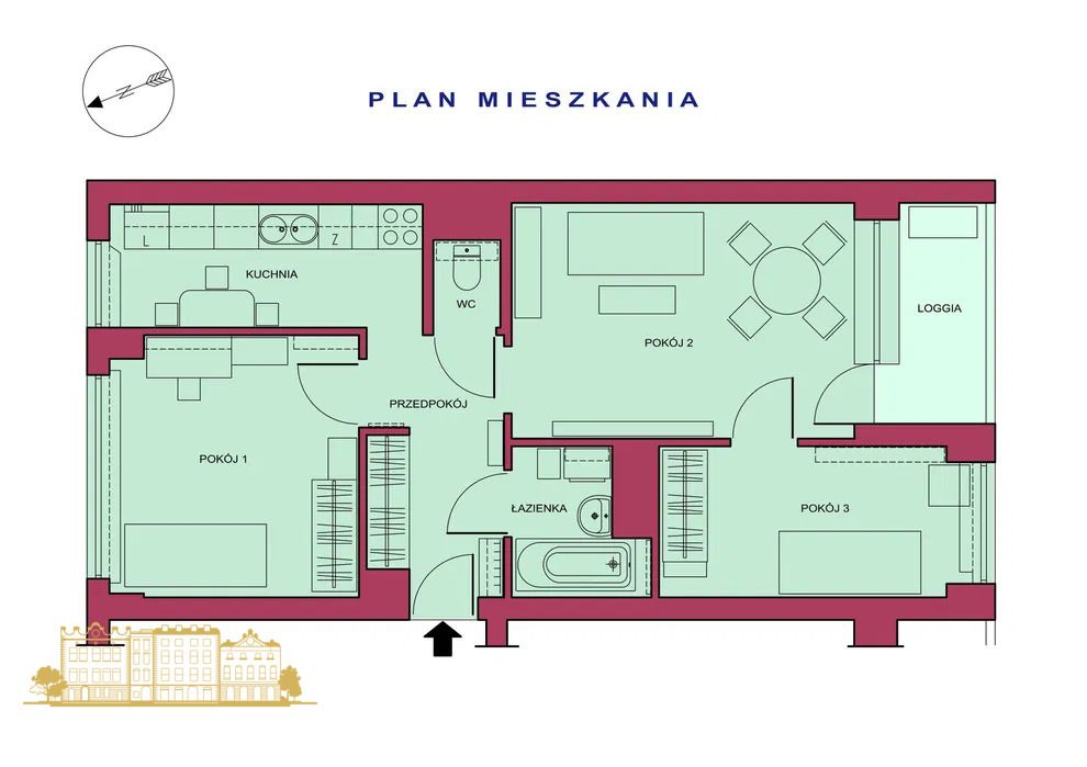 Mieszkanie 3-pokojowe Kraków, ul. Królewska. Zdjęcie 12