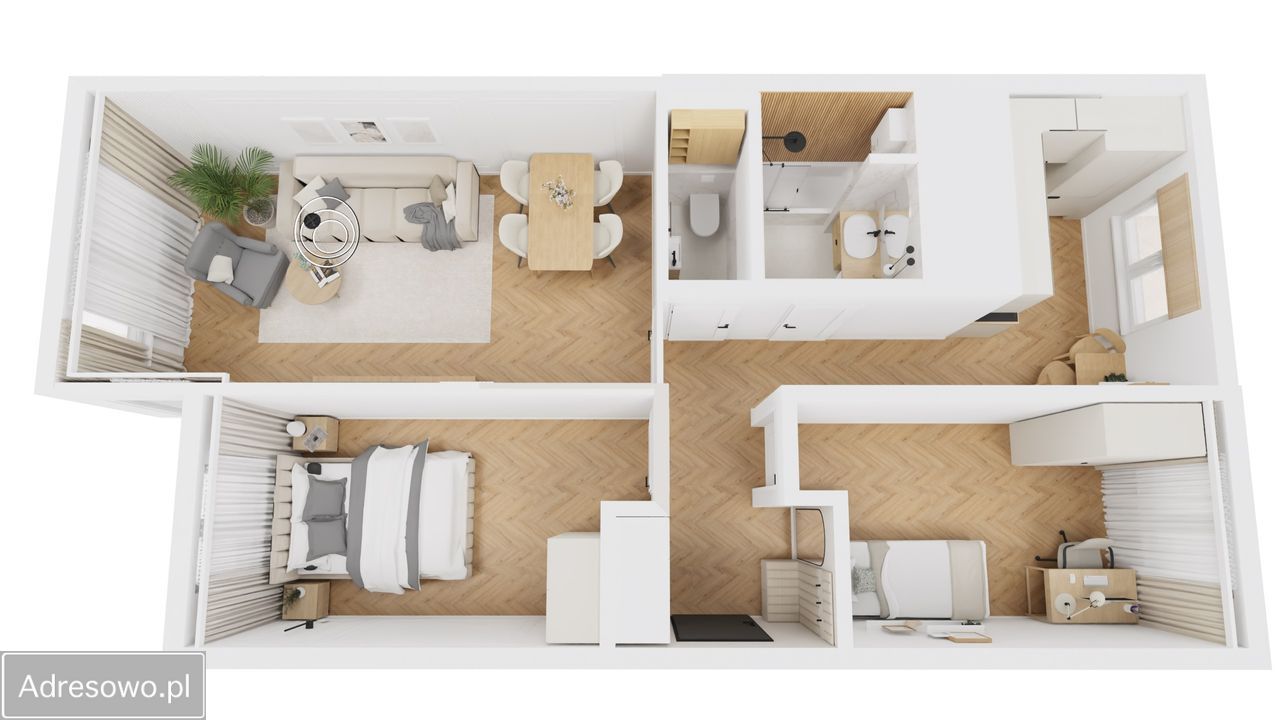 Mieszkanie 3-pokojowe Bolesławiec Centrum, ul. Michała Drzymały. Zdjęcie 5