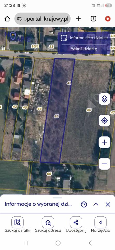 Działka rolno-budowlana Ozorków, ul. Skrajna. Zdjęcie 1