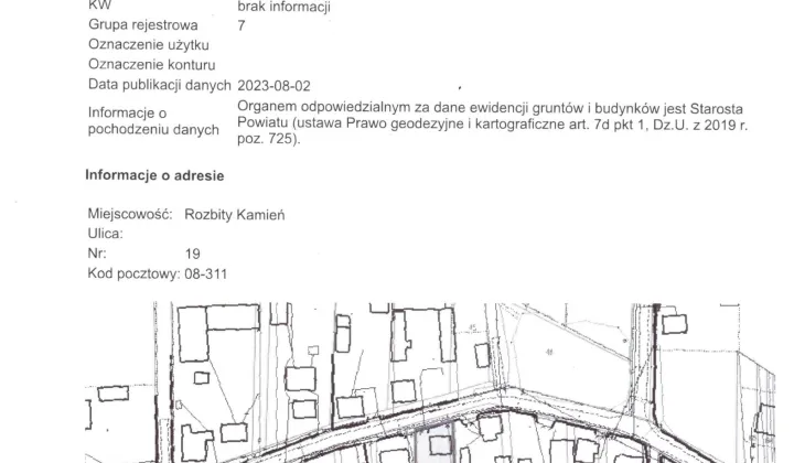 Działka siedliskowa Wiechetki Małe