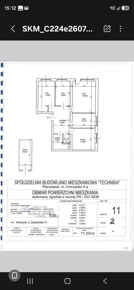 Mieszkanie 4-pokojowe Warszawa Targówek, Zaciszańska. Zdjęcie 3