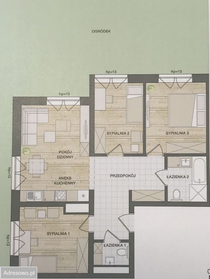 Mieszkanie 4-pokojowe Szczecin Centrum, ul. Strzelecka. Zdjęcie 10