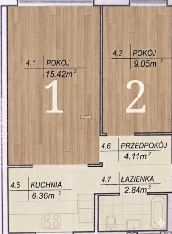 Mieszkanie 2-pokojowe Kraków Grzegórzki, al. Pokoju. Zdjęcie 12