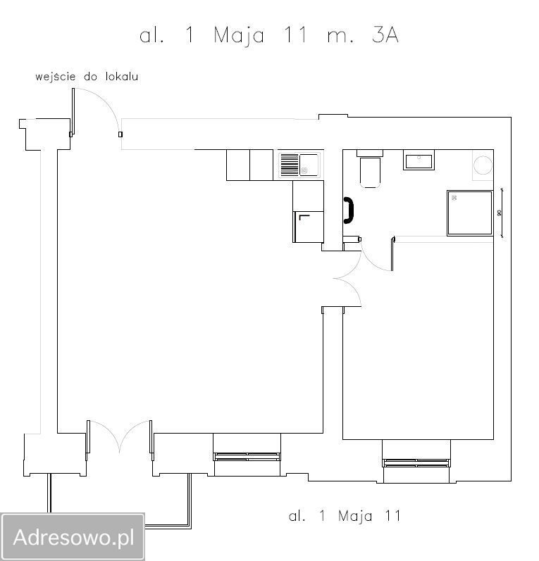 Mieszkanie 2-pokojowe Łódź Polesie, al. 1 Maja. Zdjęcie 14