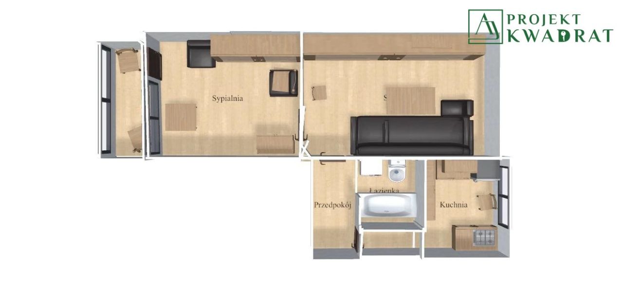 Mieszkanie 2-pokojowe Knurów Szczygłowice, ul. Aleja Piastów. Zdjęcie 12