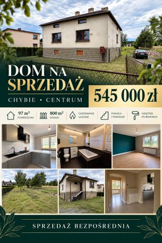 dom wolnostojący, 3 pokoje Chybie, ul. Sportowa. Zdjęcie 1