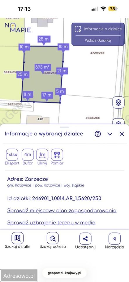 Działka budowlana Katowice Zarzecze, ul. gen. Stefana Grota-Roweckiego. Zdjęcie 2