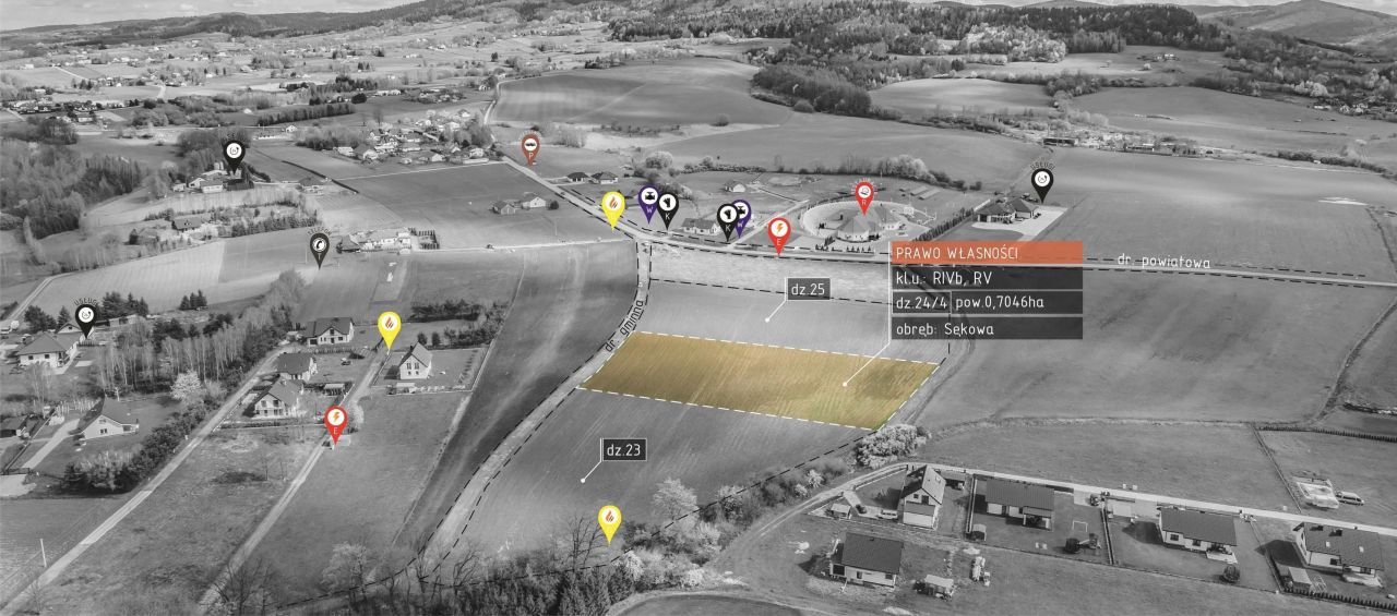 Działka budowlana Sękowa. Zdjęcie 8