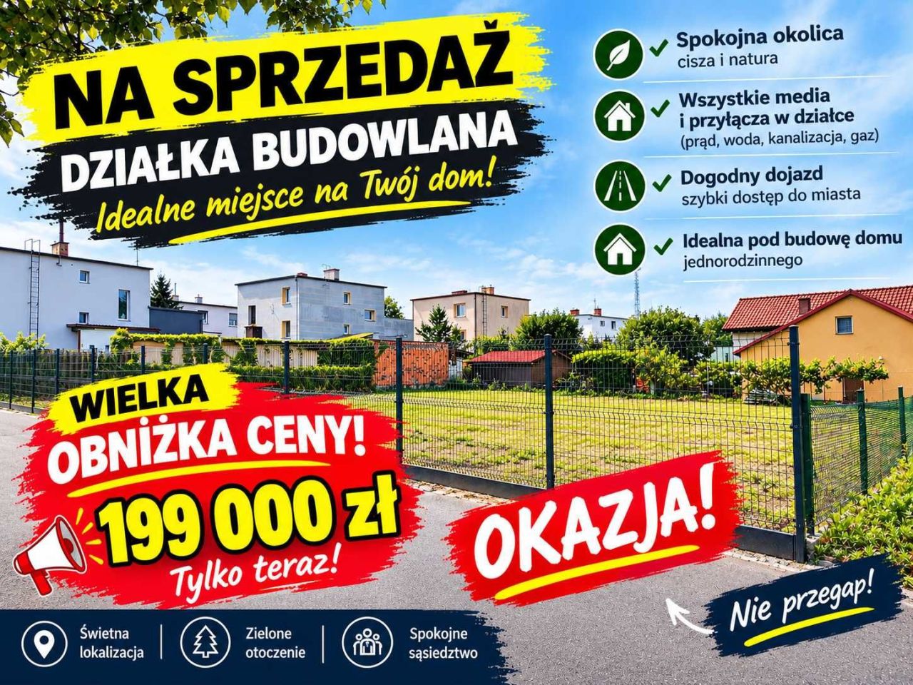 Działka budowlana Chodzież, ul. Rolna. Zdjęcie 2