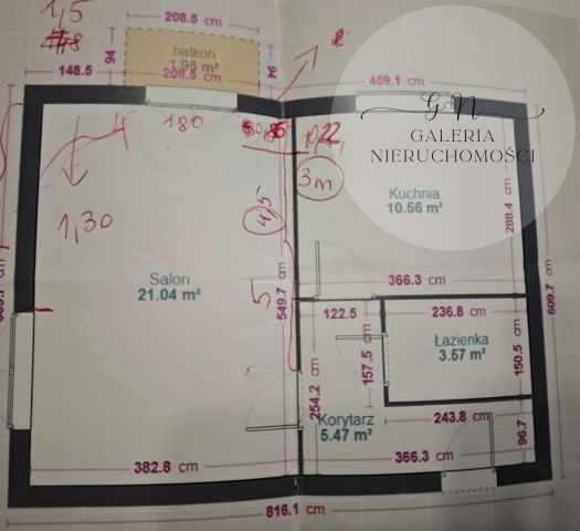 Mieszkanie 1-pokojowe Ostróda, ul. Grunwaldzka. Zdjęcie 2