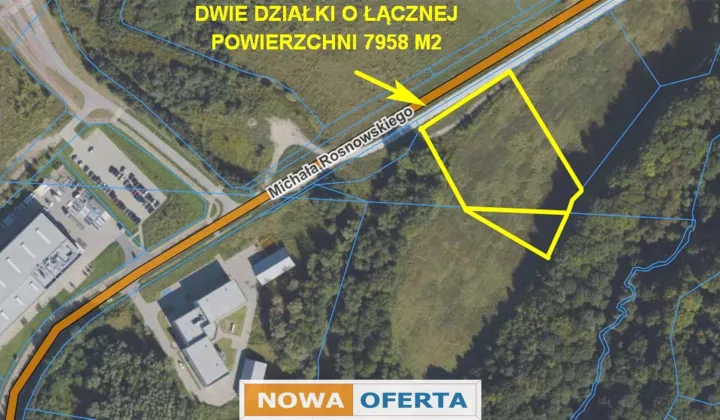 Działka inwestycyjna Elbląg, ul. Michała Rosnowskiego