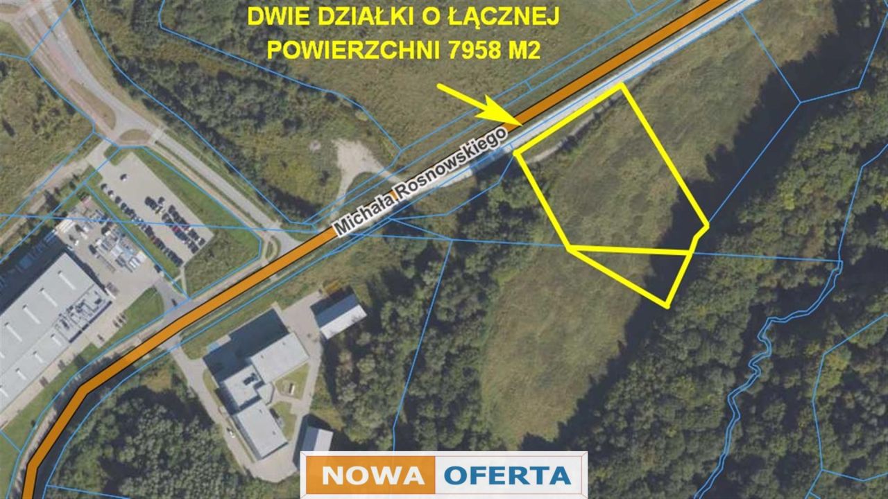Działka inwestycyjna Elbląg, ul. Michała Rosnowskiego. Zdjęcie 1