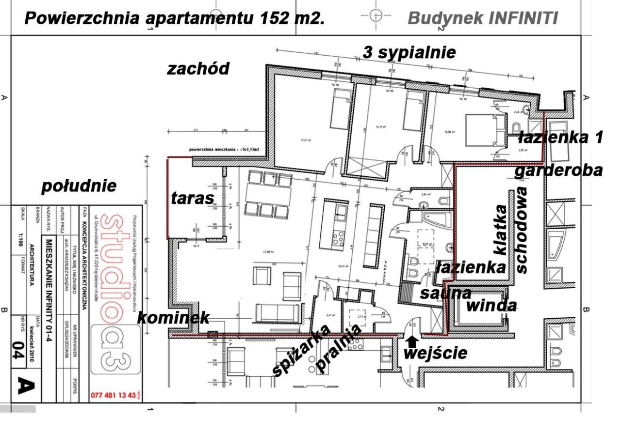 Mieszkanie 4-pokojowe Kędzierzyn-Koźle Kędzierzyn, al. Jana Pawła II. Zdjęcie 17