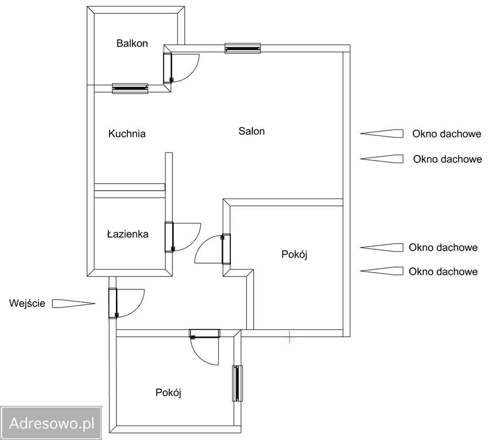 Mieszkanie 3-pokojowe Olsztyn Osiedle Generałów, ul. Złota. Zdjęcie 5
