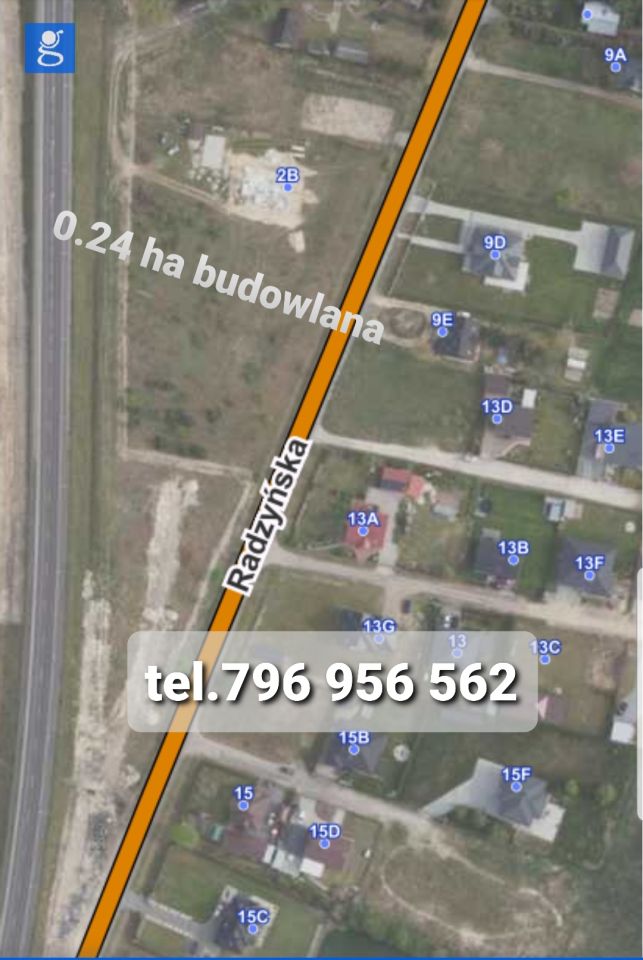 Działka budowlana Rzeczyca, Radzynska. Zdjęcie 1