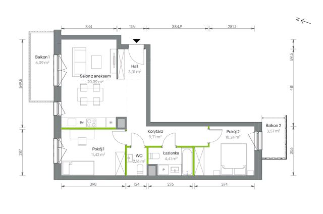 Mieszkanie 3-pokojowe Warszawa Targówek, ul. Oliwska. Zdjęcie 16