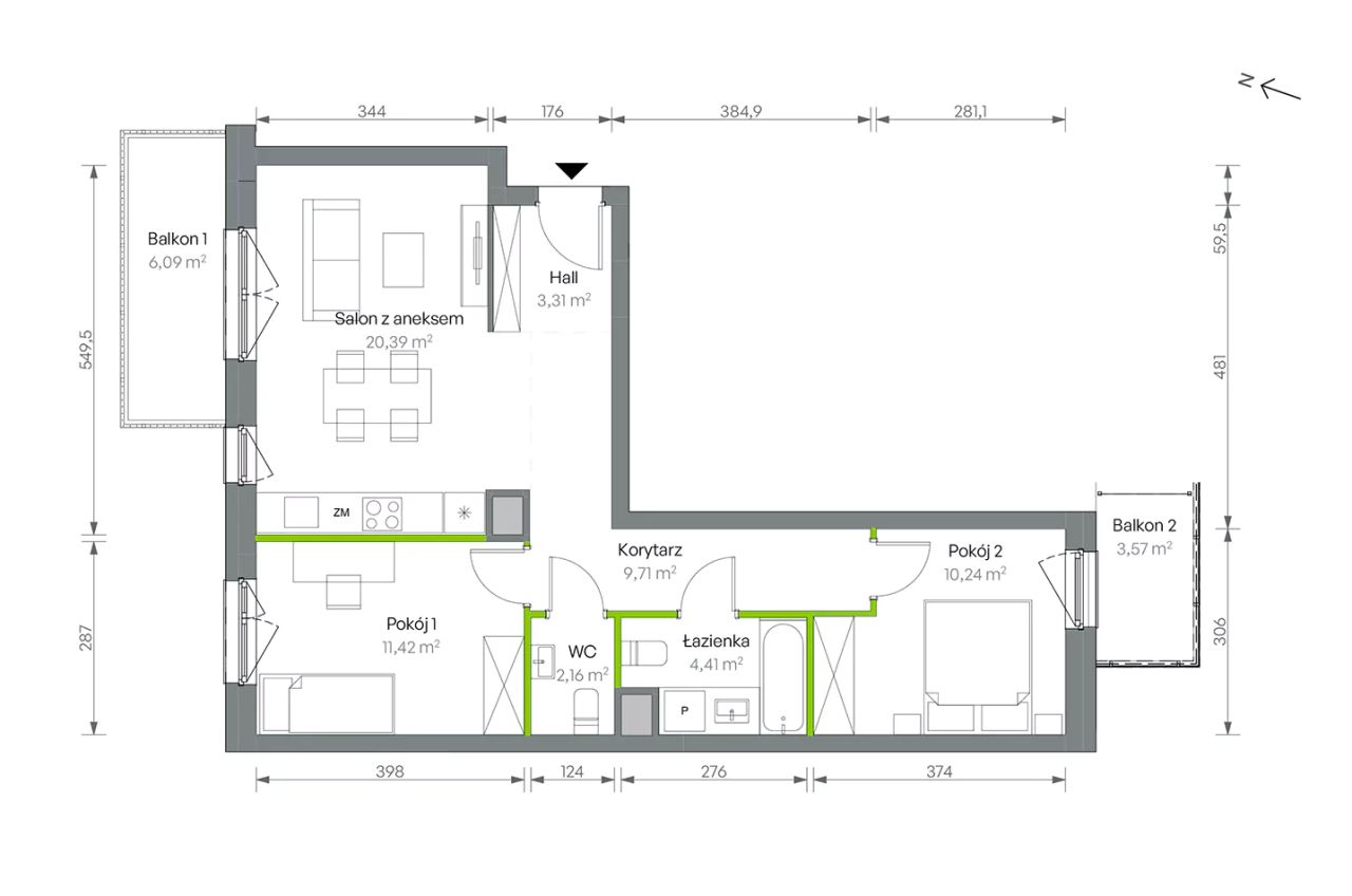 Mieszkanie 3-pokojowe Warszawa Targówek, ul. Oliwska. Zdjęcie 16