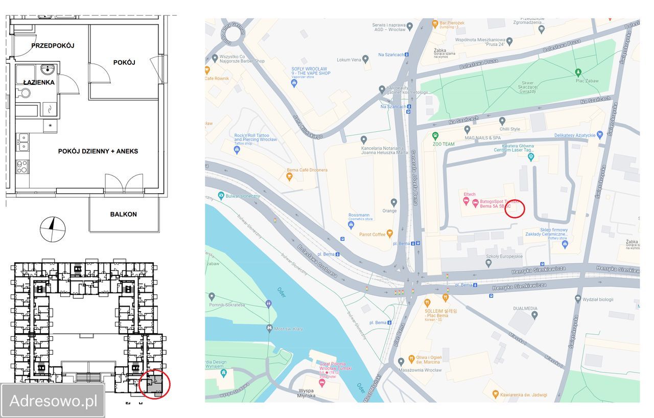 Mieszkanie 2-pokojowe Wrocław Śródmieście, ul. gen. Józefa Bema. Zdjęcie 5