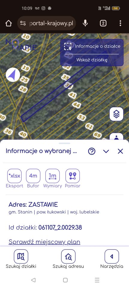 Działka leśna Zastawie. Zdjęcie 2
