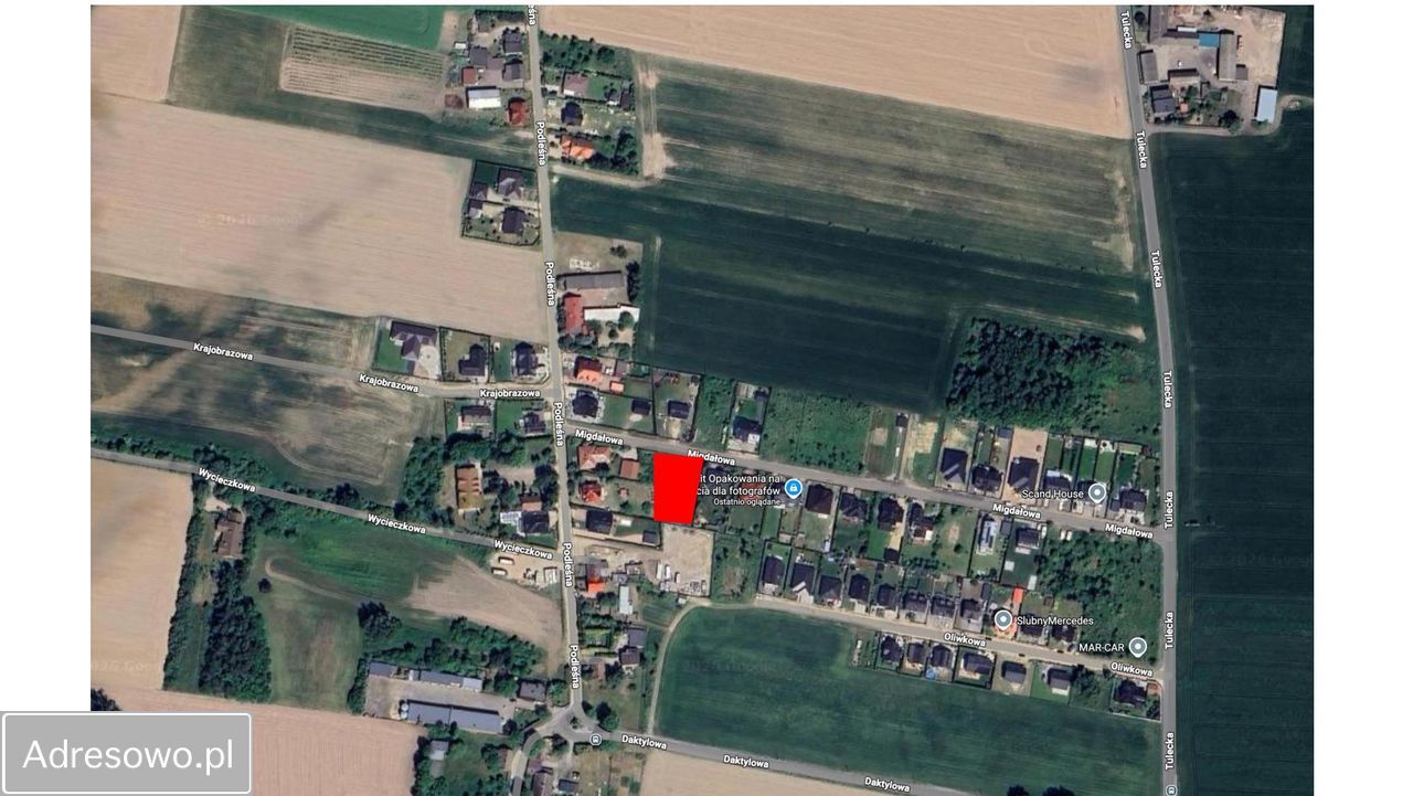 Działka budowlana Garby, ul. Migdałowa. Zdjęcie 3