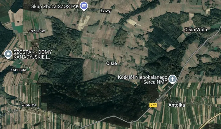 Działka rolna Cisie