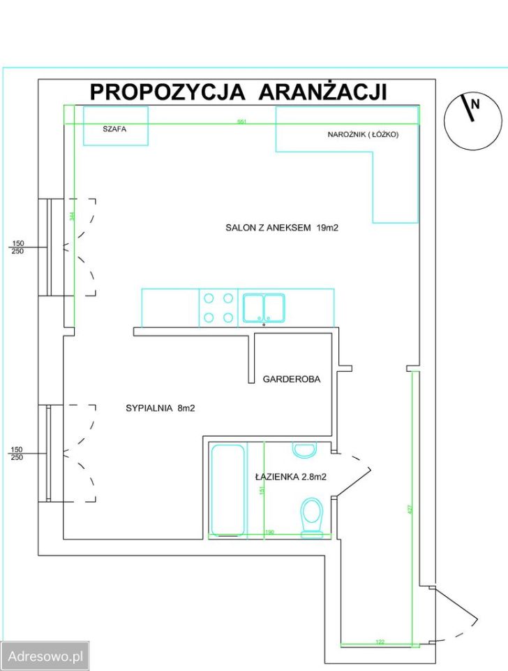 Mieszkanie 1-pokojowe Warszawa Bielany, ul. Antoniego Fontany. Zdjęcie 4