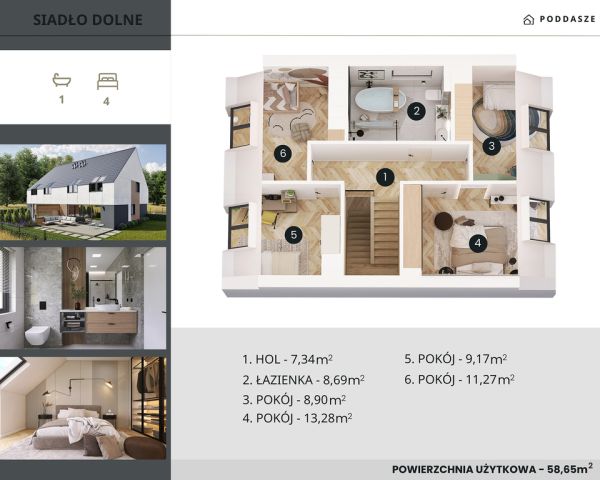 bliźniak, 6 pokoi Siadło Dolne, ul. Oliwki. Zdjęcie 21