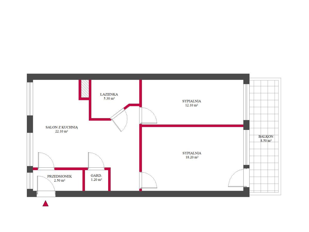 Mieszkanie 3-pokojowe Wrocław Krzyki, ul. Powstańców Śląskich. Zdjęcie 16